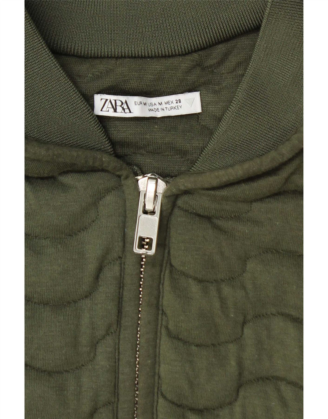 Jaqueta bomber feminina Zara UK 14 médio cáqui