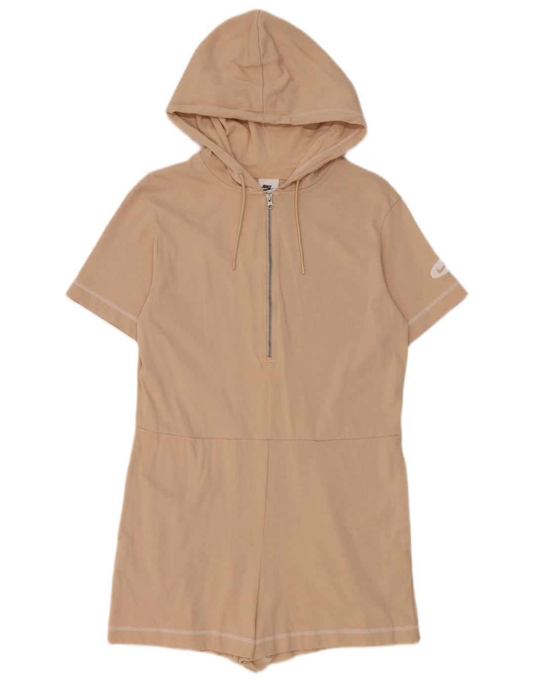 Macacão feminino Nike com capuz UK 12 algodão bege médio