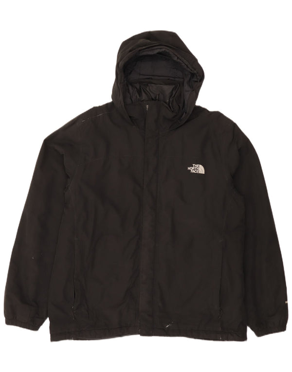 Jaqueta corta-vento masculina com capuz The North Face Reino Unido 40 grande poliéster preto