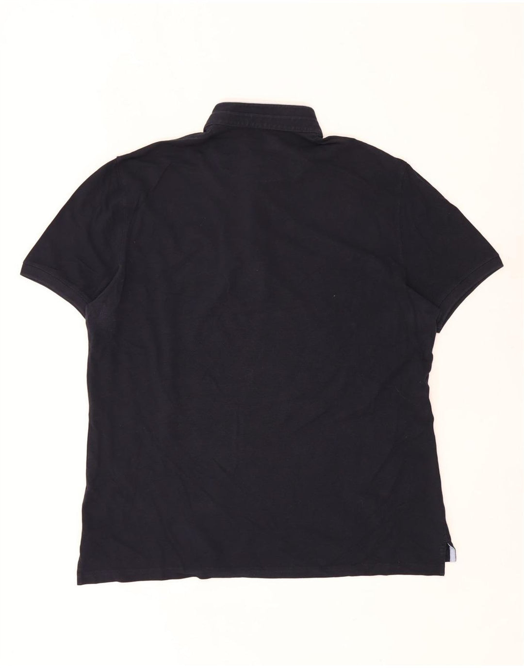 Camisa polo masculina Massimo Dutti 2XL azul marinho
