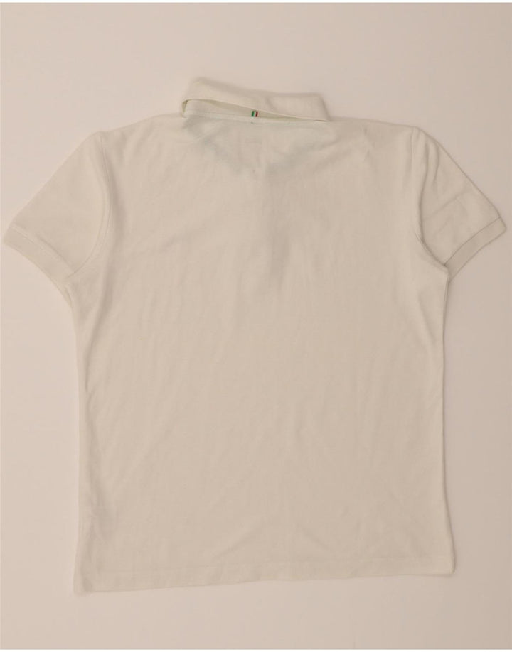 FILA Mens Polo Shirt IT 48 Small White Cotton Vintage Fila and Second-Hand Fila from Messina Hembry 