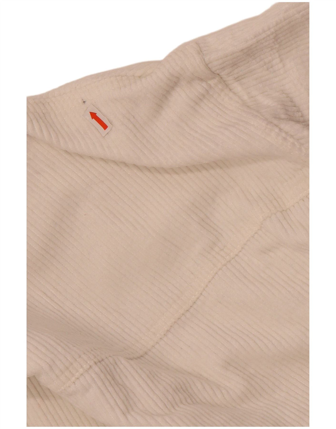 Jaqueta feminina de veludo cotelê Zara UK 10 pequeno algodão branco