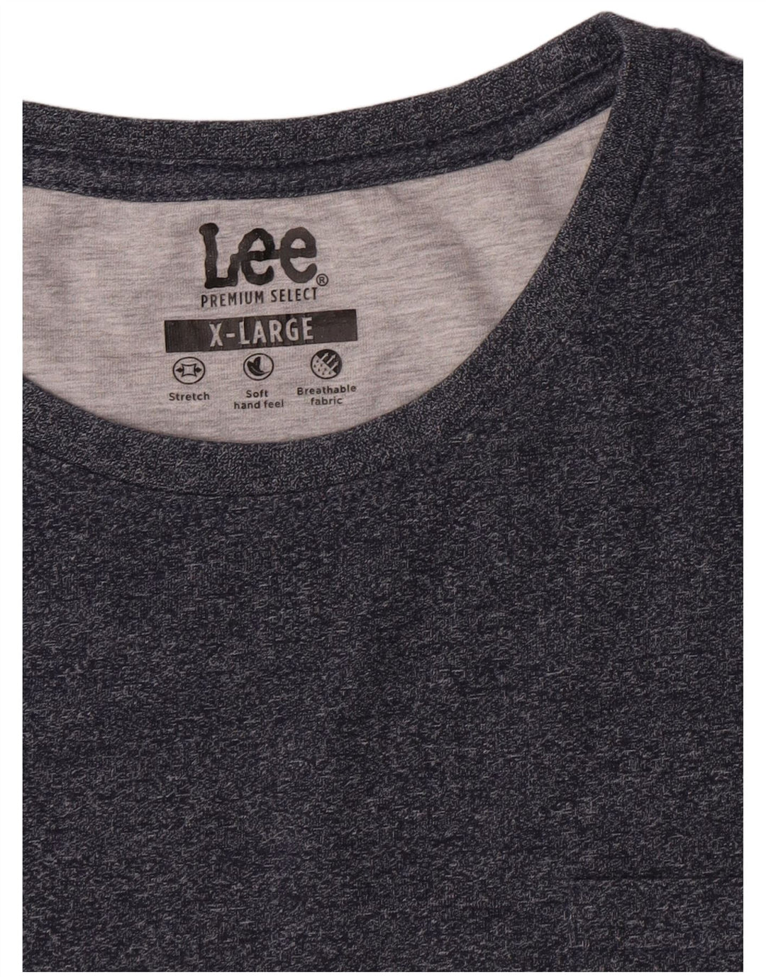 Lee Mens Top Manga Longa XL Azul