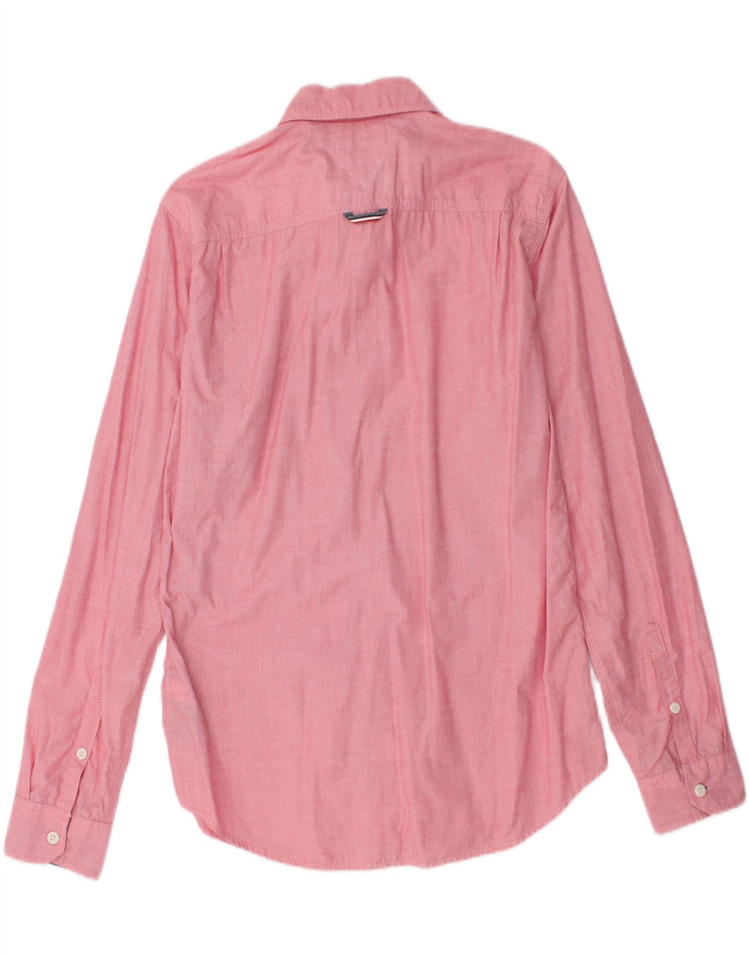 Camisa masculina TOMMY HILFIGER médio algodão rosa