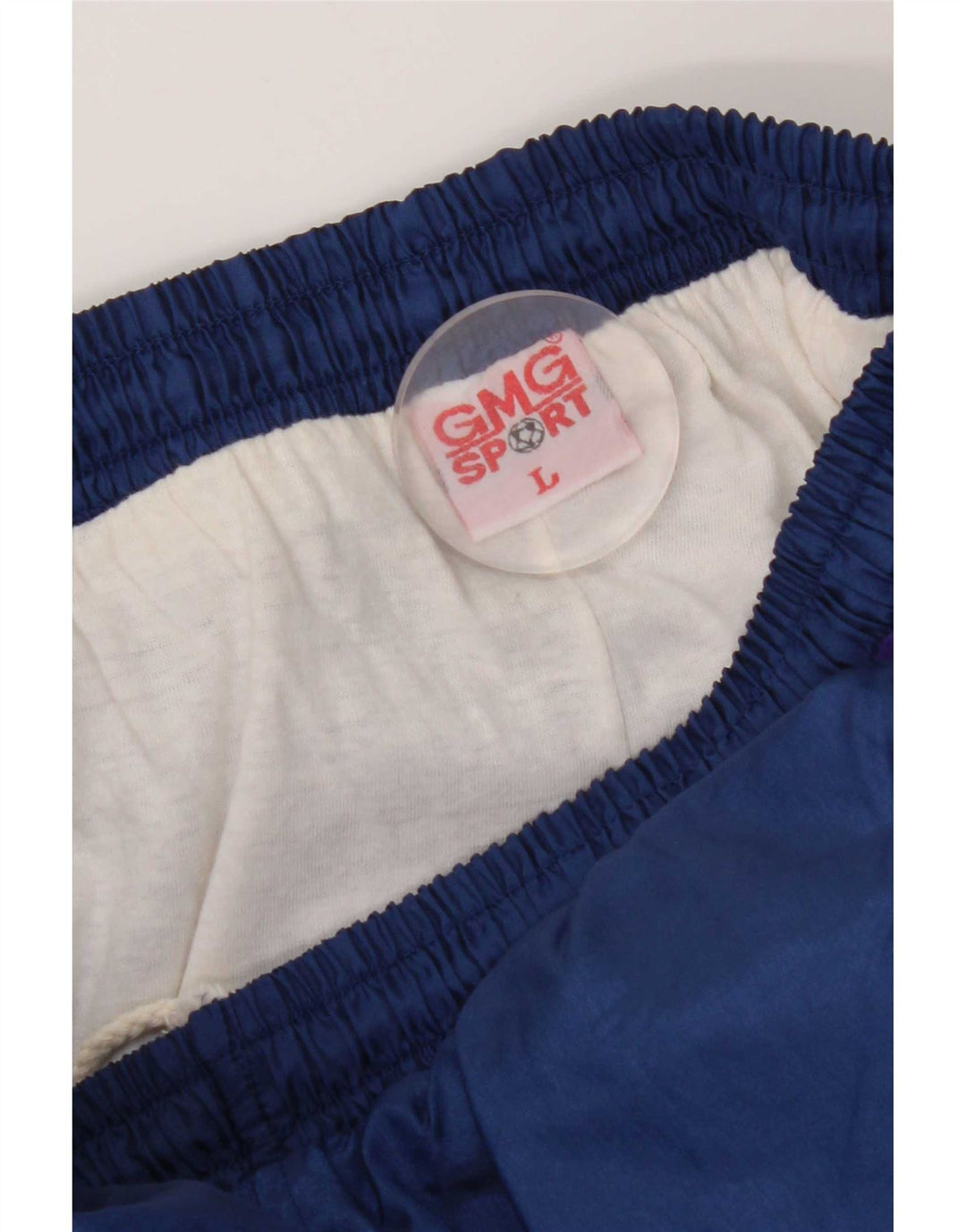 Calça de treino masculina vintage joggers grande poliéster azul marinho