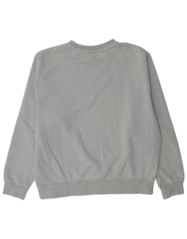 NIKE Masculino Loose Fit Moletom Jumper Médio Cinza Algodão