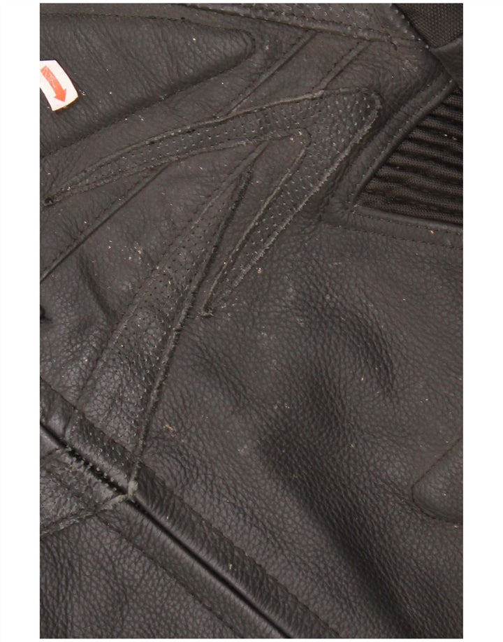 Jaqueta masculina de couro para motociclista Probiker EU 50 grande couro preto