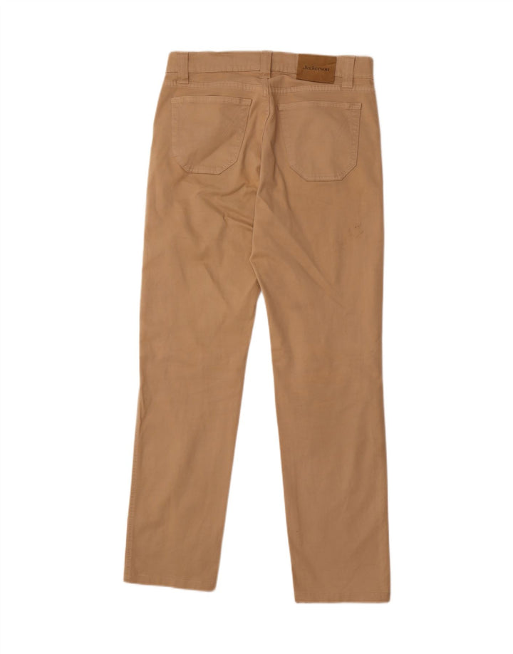 JECKERSON Mens Straight Casual Trousers W32 L31 Brown Cotton Vintage Jeckerson and Second-Hand Jeckerson from Messina Hembry 