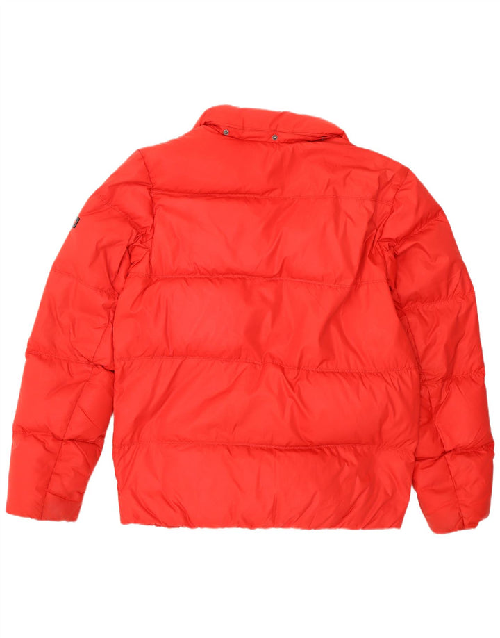 Jaqueta acolchoada masculina Tommy Hilfiger UK 42 XL poliéster vermelho