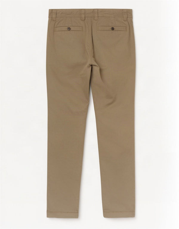 Calça Chino Reta Masculina Fat Face Classic Fit W34 L34 Algodão Bege
