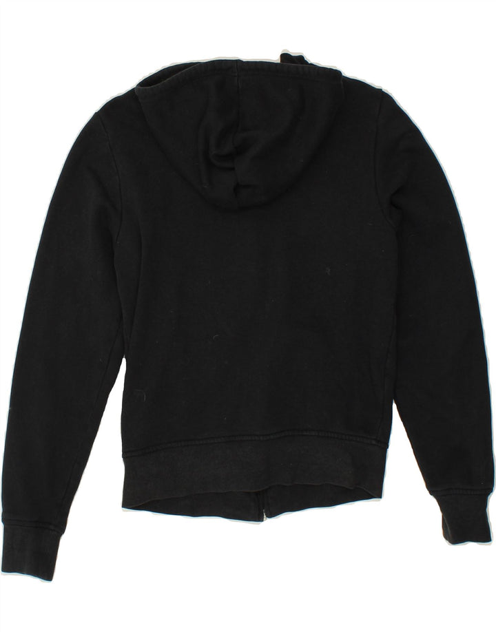 KAPPA Boys Zip Hoodie Sweater 11-12 Years Large Black Cotton Vintage Kappa and Second-Hand Kappa from Messina Hembry 