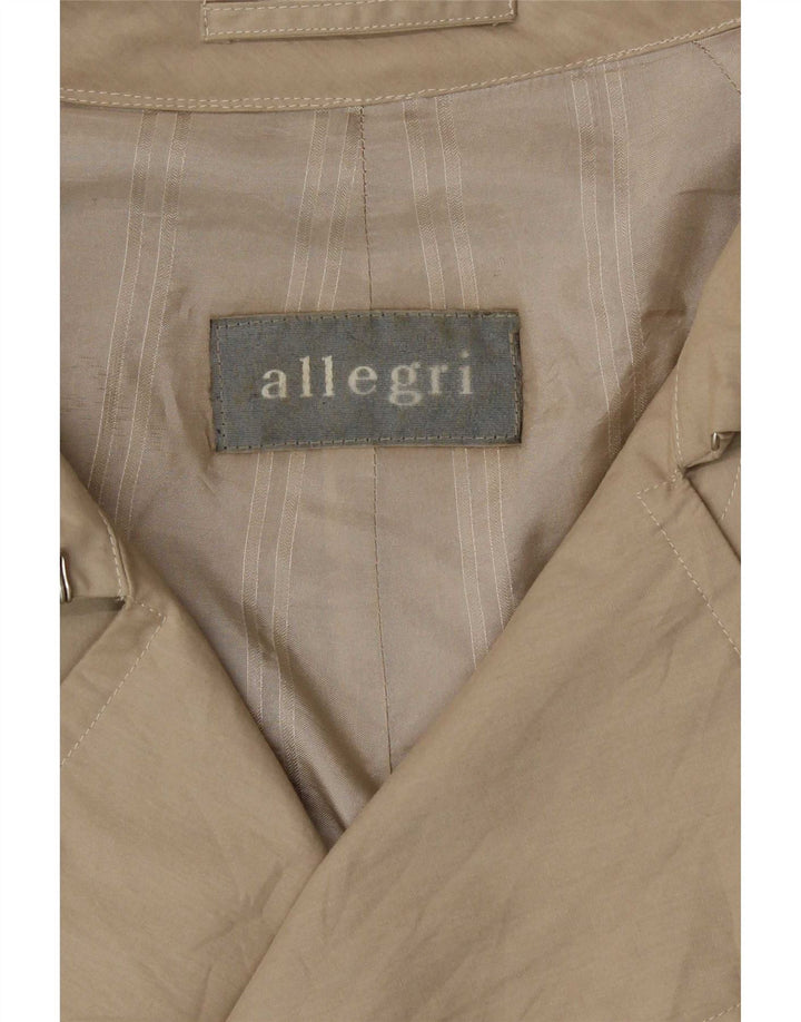 Allegri Mens Trench Coat IT 50 Grande Algodão Bege