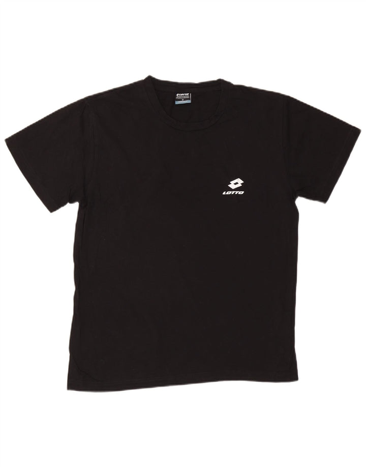 Camiseta masculina LOTTO Top médio algodão preto