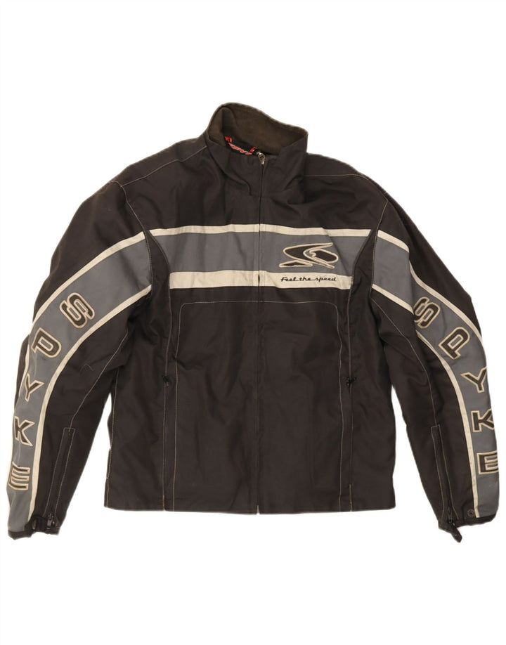 Jaqueta masculina Spyke Graphic Racer UK 38 poliéster colorblock preto médio