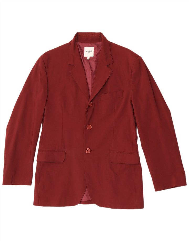 Jaqueta Blazer Masculina Moschino com 3 Botões Reino Unido 36 Viscose Marrom Pequena