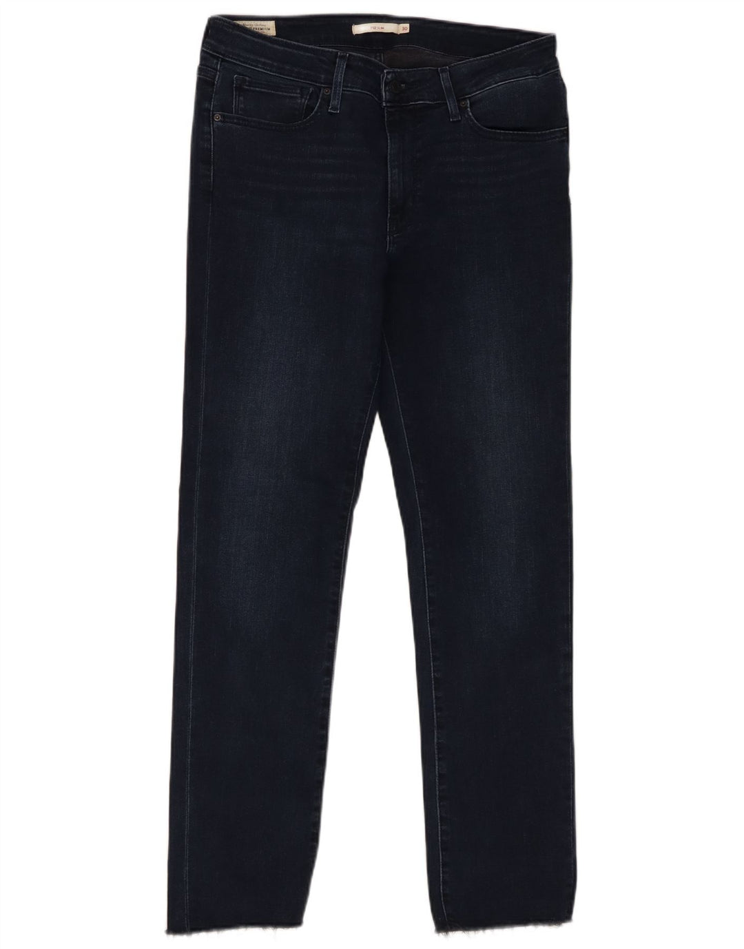 Calça jeans feminina Levi's 712 Slim W30 L29 azul marinho algodão