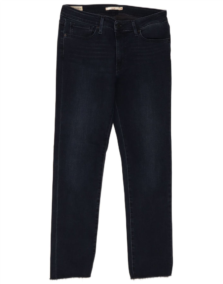 Calça jeans feminina Levi's 712 Slim W30 L29 azul marinho algodão