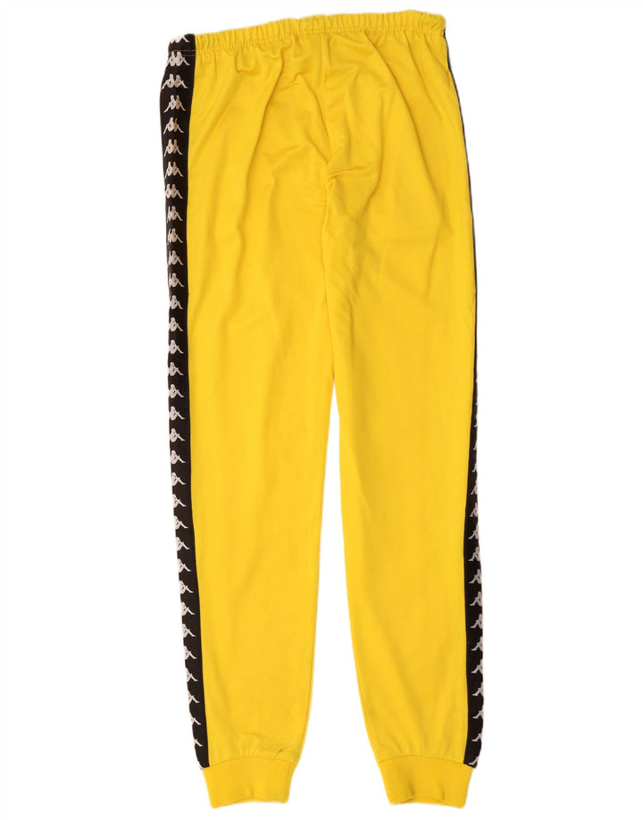 KAPPA Calça de treino masculina gráfica Joggers XL amarelo colorblock