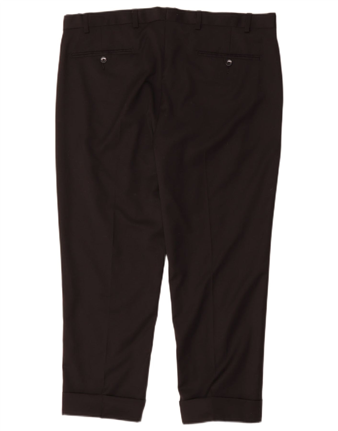 Calça masculina Marks & Spencer Autograph Straight Suit W36 L26 Lã Preta