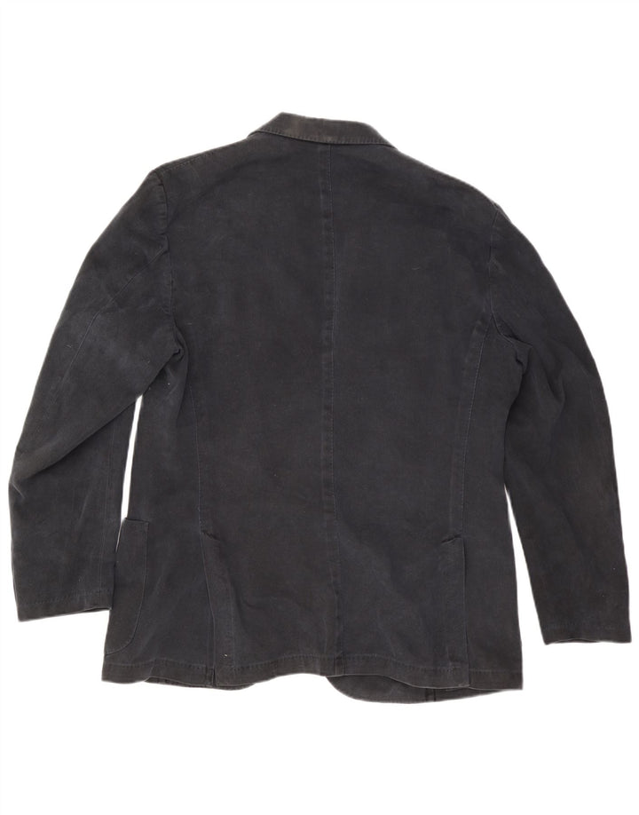 Jaqueta Blazer Masculina Polo Ralph Lauren com 3 Botões IT 54 XL Algodão Preto
