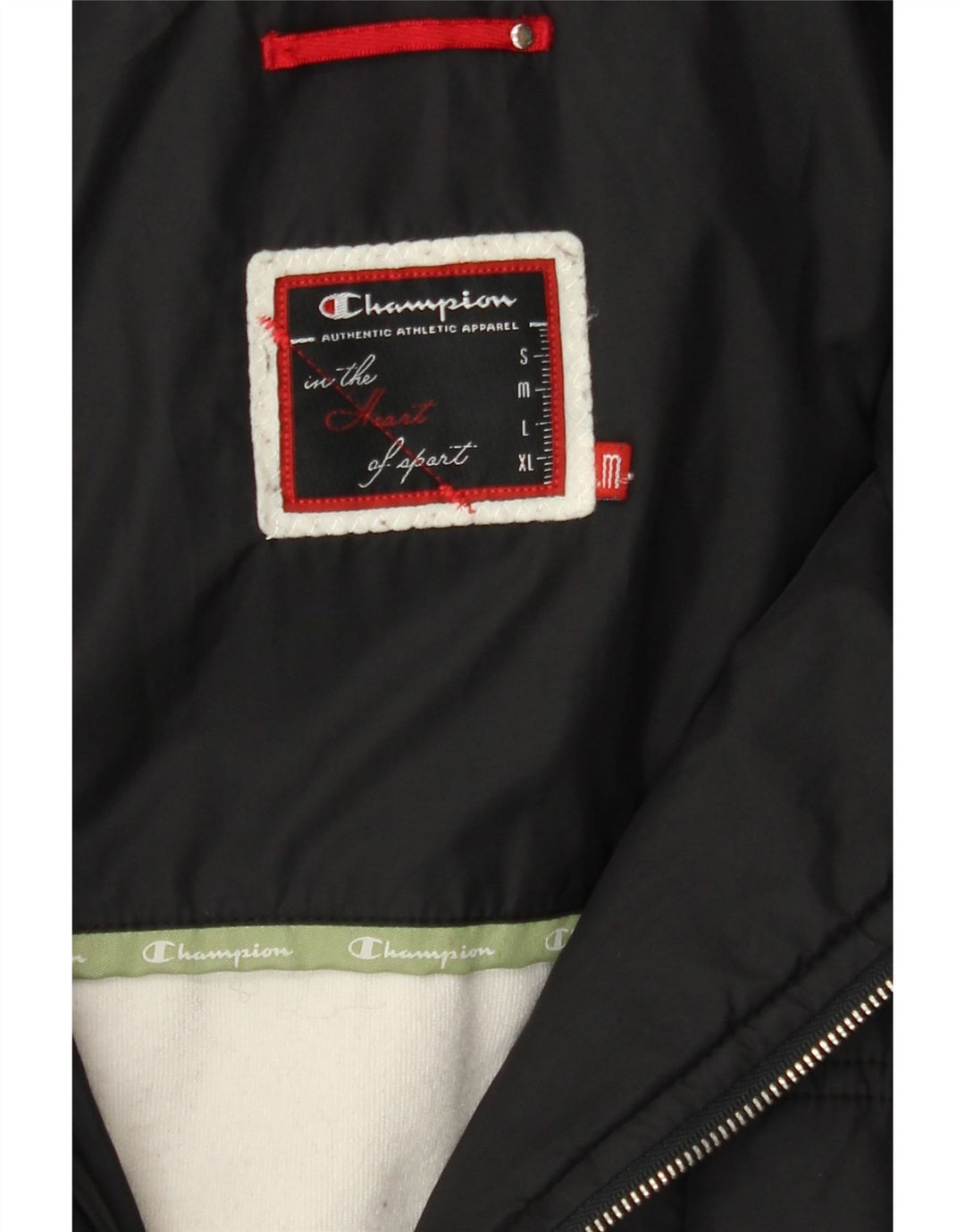 CHAMPION Womens Hooded Padded Jacket UK 14 Medium Black Polyamide Vintage Champion and Second-Hand Champion from Messina Hembry 