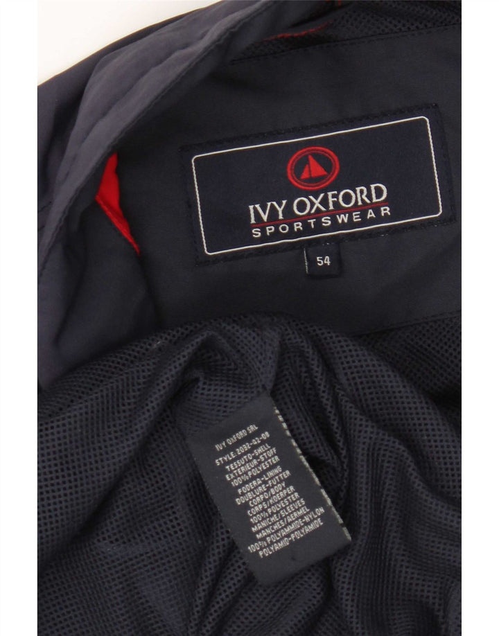 Jaqueta de chuva masculina Ivy Oxford IT 54 2XL poliéster azul marinho