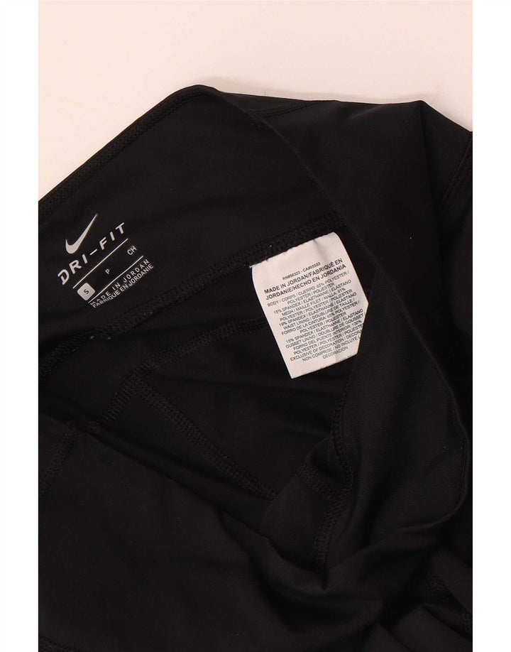Leggings Nike Dri Fit Crop Feminino UK 8 Pequeno Poliéster Preto