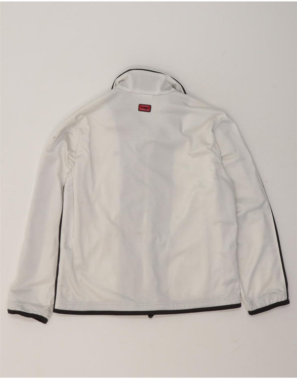 Diadora Mens Tracksuit Top Jacket UK 32 2XS Branco Colourblock Poliéster