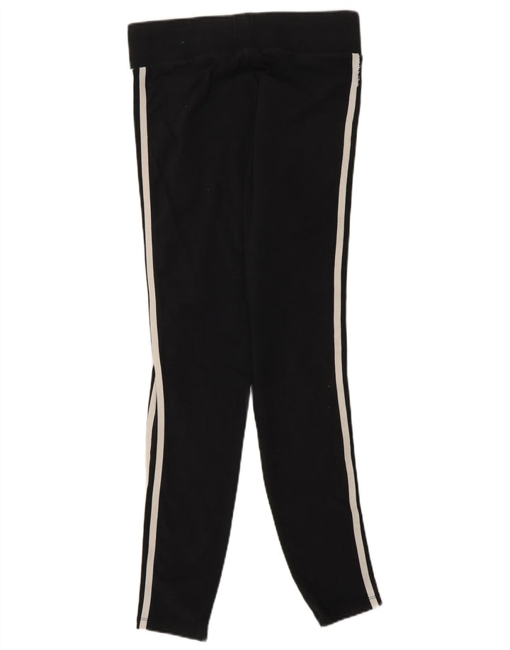 ADIDAS Womens Leggings UK 12 Médio Algodão Preto