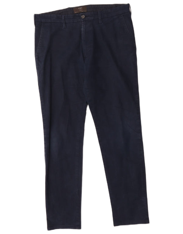 Calça jeans skinny masculina Marks & Spencer W32 L29 algodão azul marinho