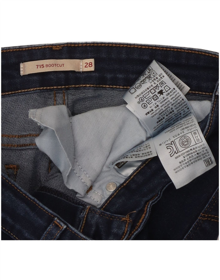 Calça jeans feminina Levi's 715 Bootcut W28 L27 azul algodão