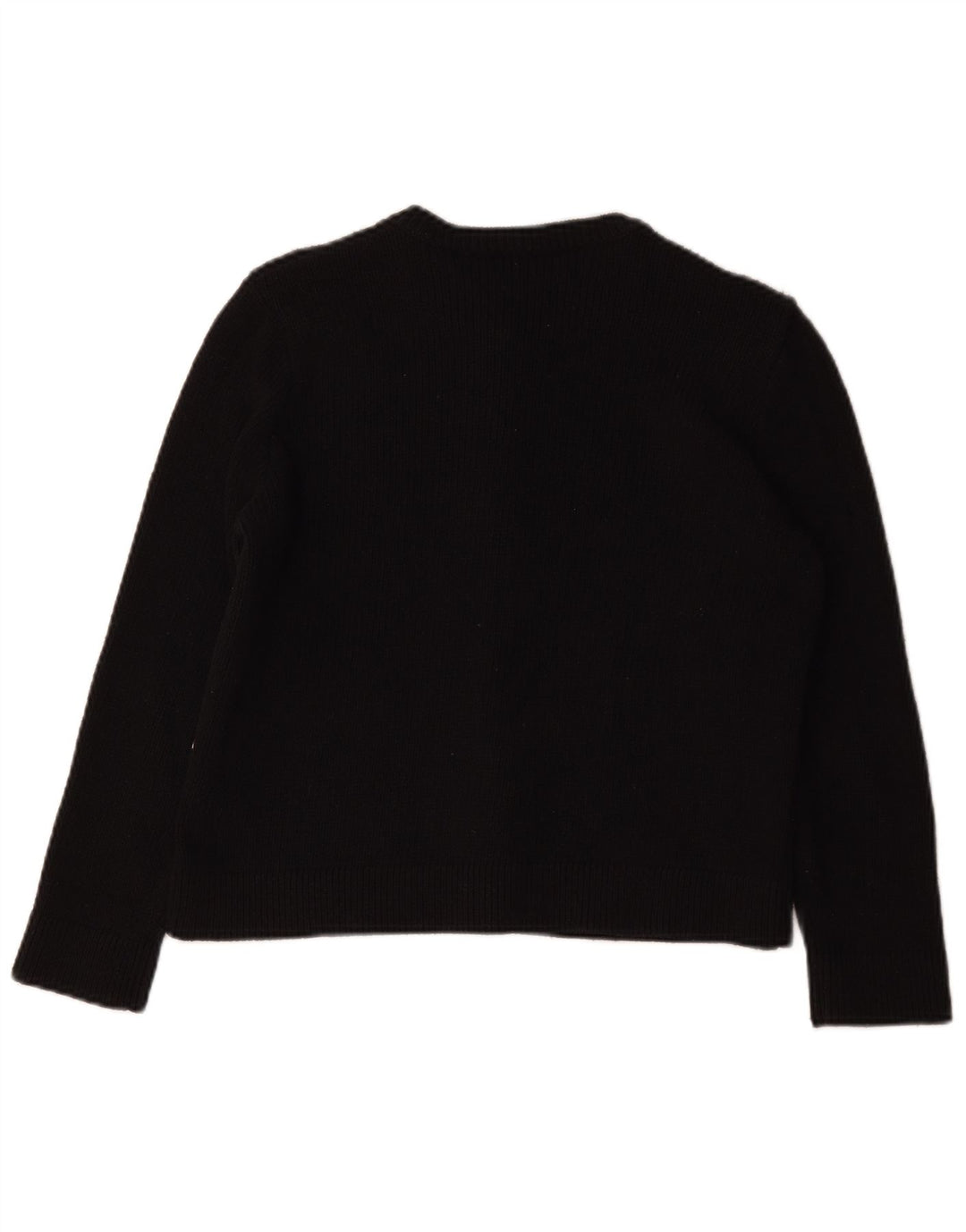 Suéter cardigã feminino Zara UK 14 poliéster preto médio
