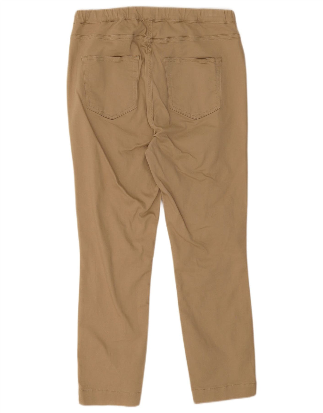 Calças cortadas jegging femininas White Stuff UK 14 médio W30 L25 bege
