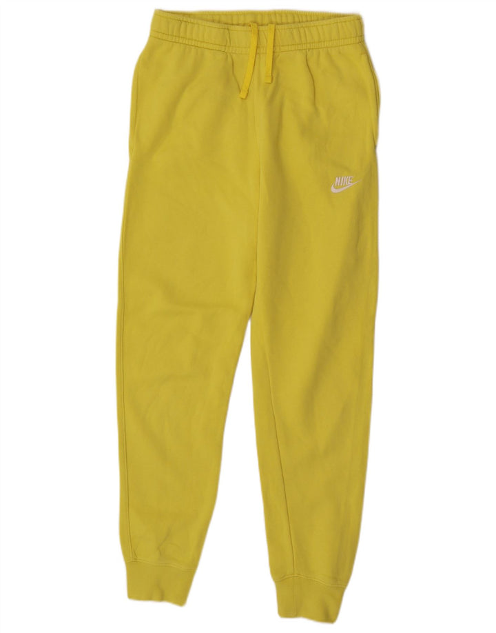 Calça de treino masculina Nike joggers pequeno algodão amarelo