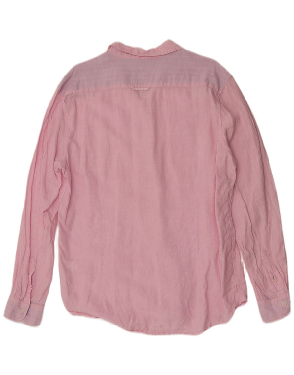 Camisa Masculina Crew Clothing XL Linho Rosa
