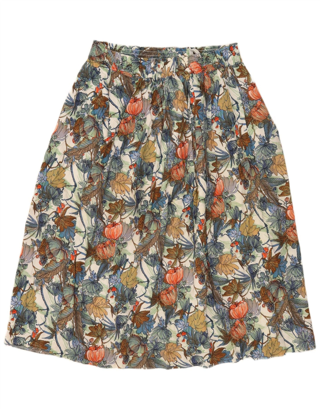 Saia larga feminina Gerry Weber EU 42 grande W32 floral multicolorido