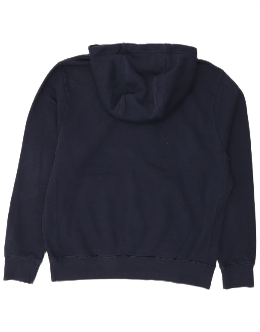 Nike Mens Hoodie Jumper Médio Azul Marinho Algodão