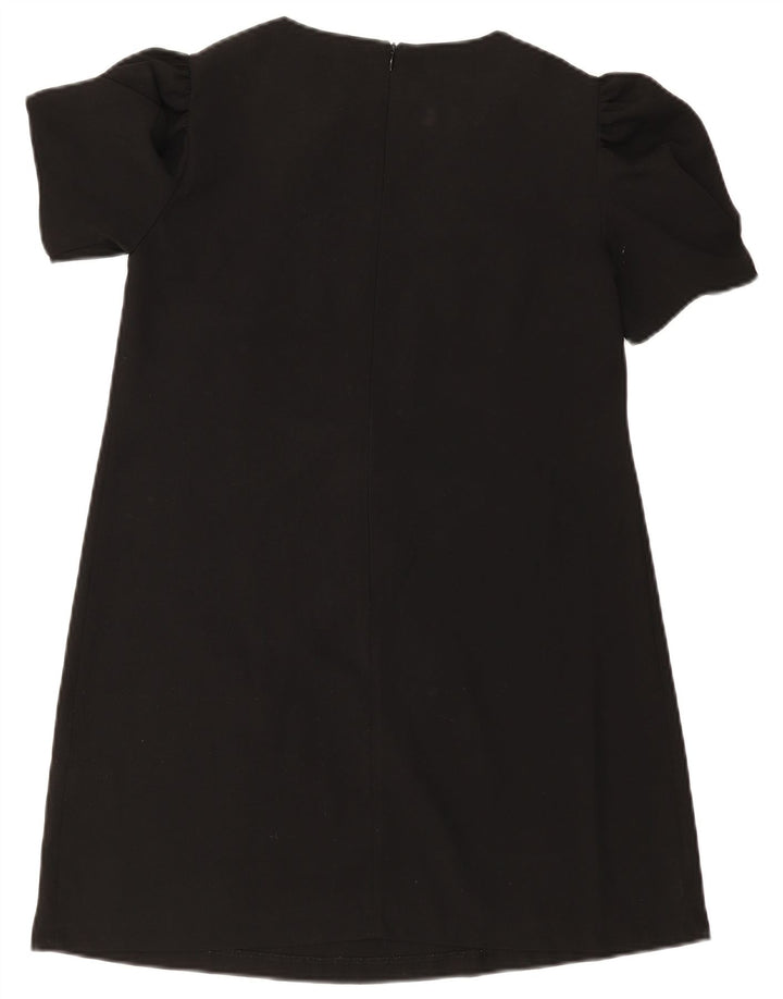 Vestido feminino Zara A-Line UK 12 poliéster preto médio