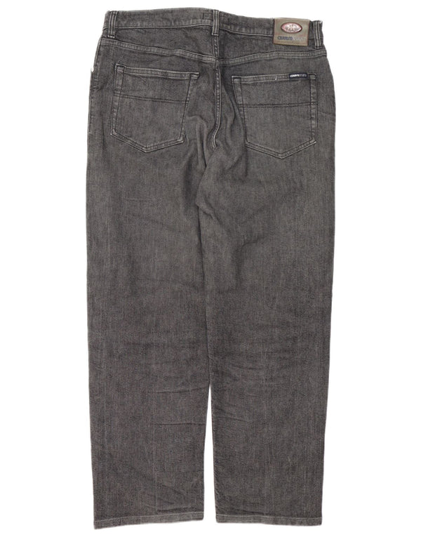 Calça jeans reta masculina Cerruti 1881 W36 L28 algodão cinza