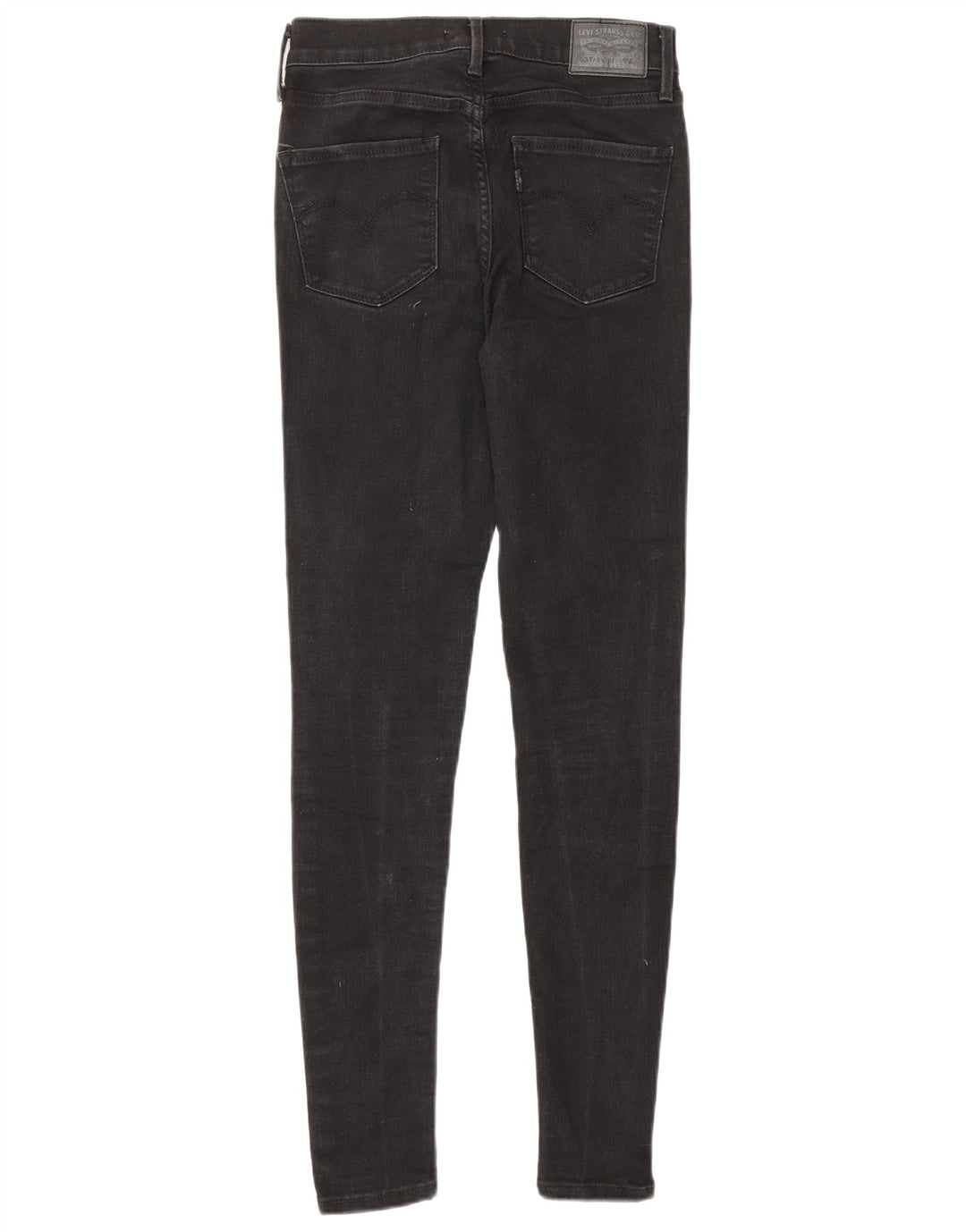 Calça jeans feminina Levi's 720 High Rise Super Skinny W25 L30 algodão preto