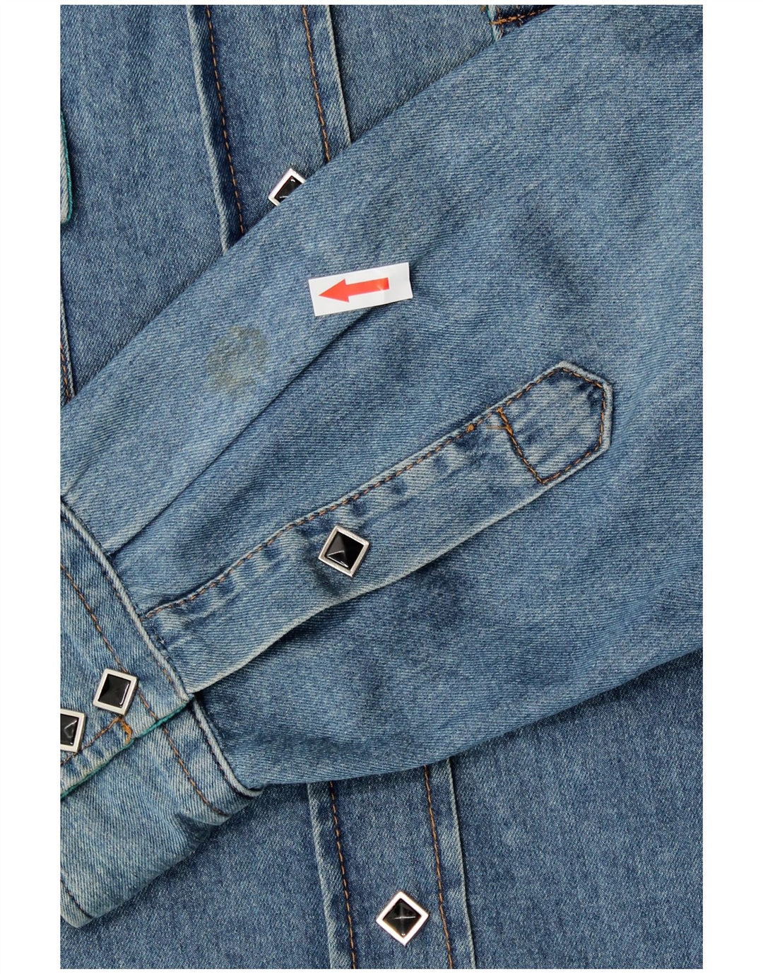 Camisa jeans grande feminina Etro IT 46 grande algodão floral azul