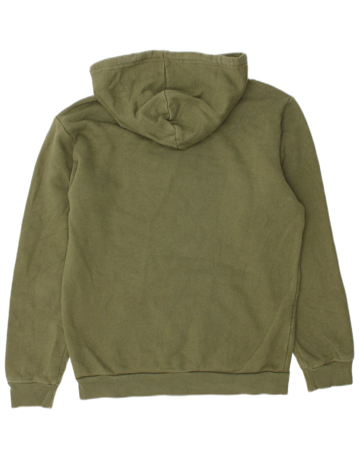 Adidas Mens Hoodie Jumper Pequeno Algodão Verde