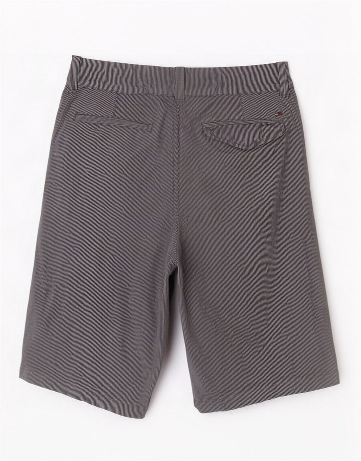 Bermuda masculina Tommy Hilfiger W30 médio azul marinho listrado algodão