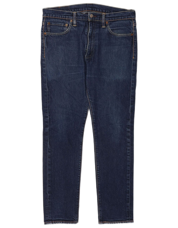 Levi's Masculino 510 Skinny Jeans W33 L27 Azul Marinho Algodão