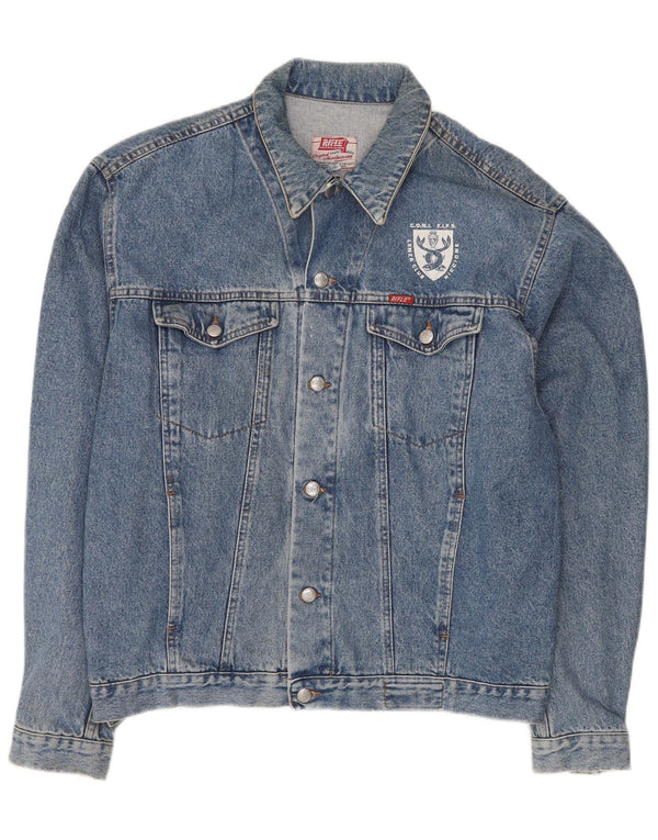 Jaqueta jeans masculina Rifle UK 44 2XL azul retrô