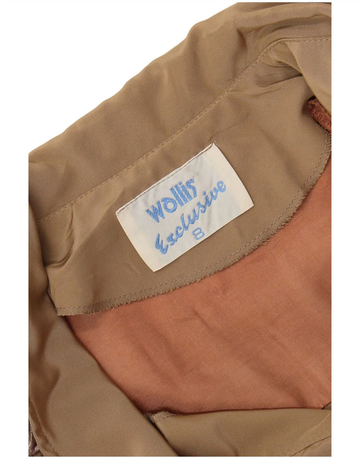 Vestido maxi feminino de manga comprida WALLIS US 8 médio bege