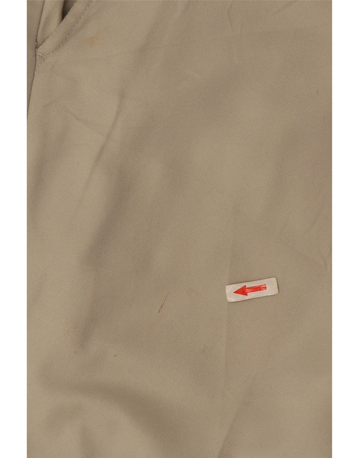 Calça chino reta masculina Izod W36 L32 poliéster branco