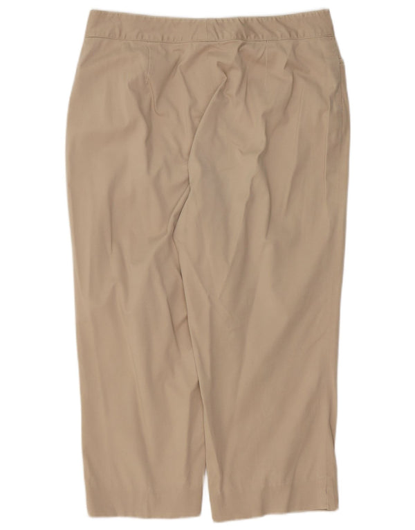 Ralph Lauren Womens Straight Capri Trousers US 12 Large W32 L21 Beige