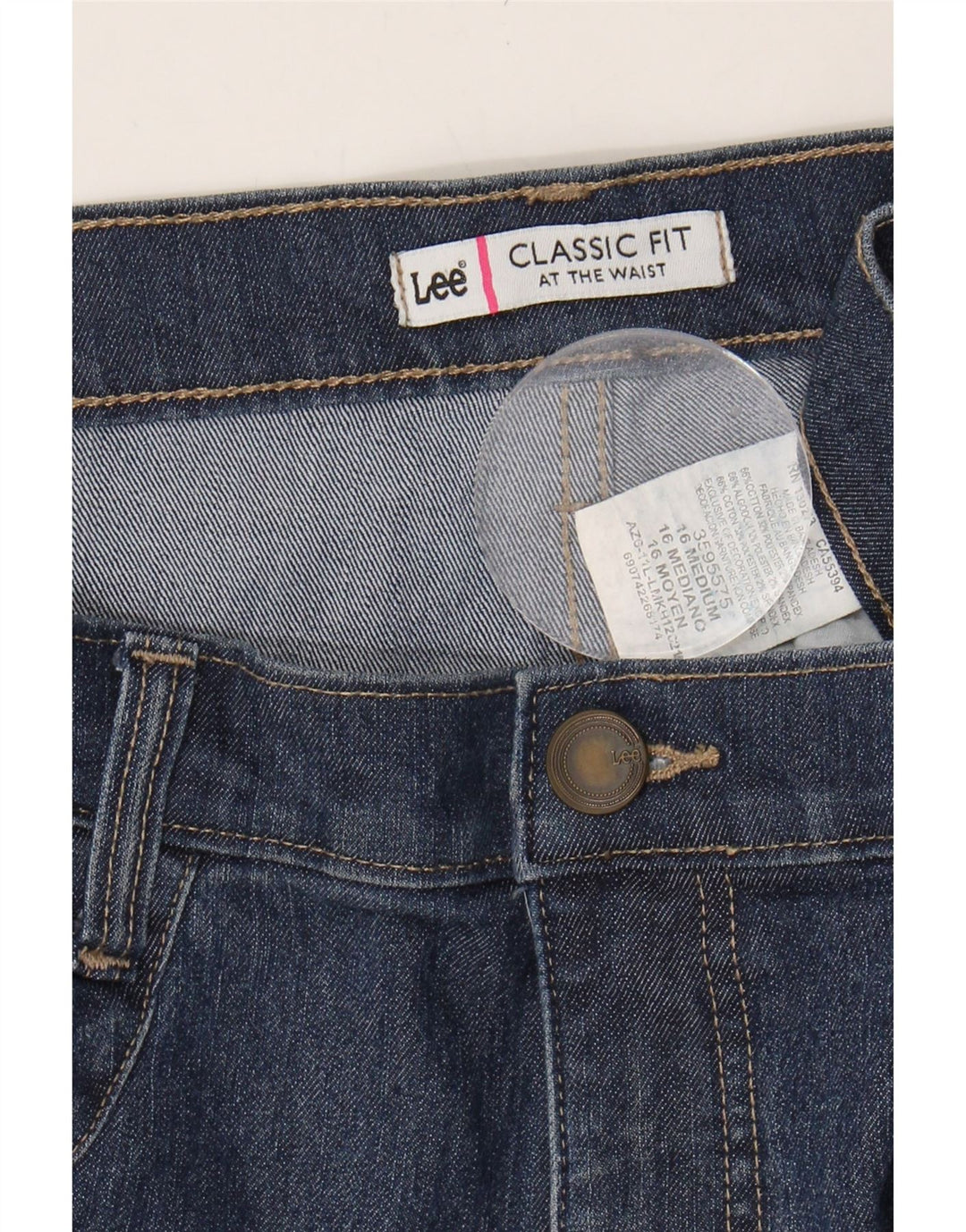 LEE Womens Classic Fit Denim Shorts US 16 2XL W36  Blue Cotton Vintage Lee and Second-Hand Lee from Messina Hembry 