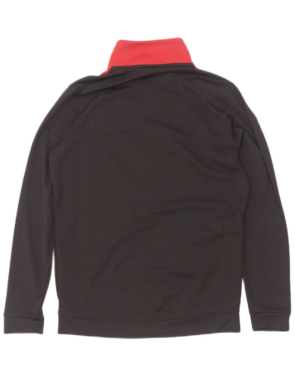 Under Armour Mens Fitted Tracksuit Top Jaqueta Pequena Colorblock Preto